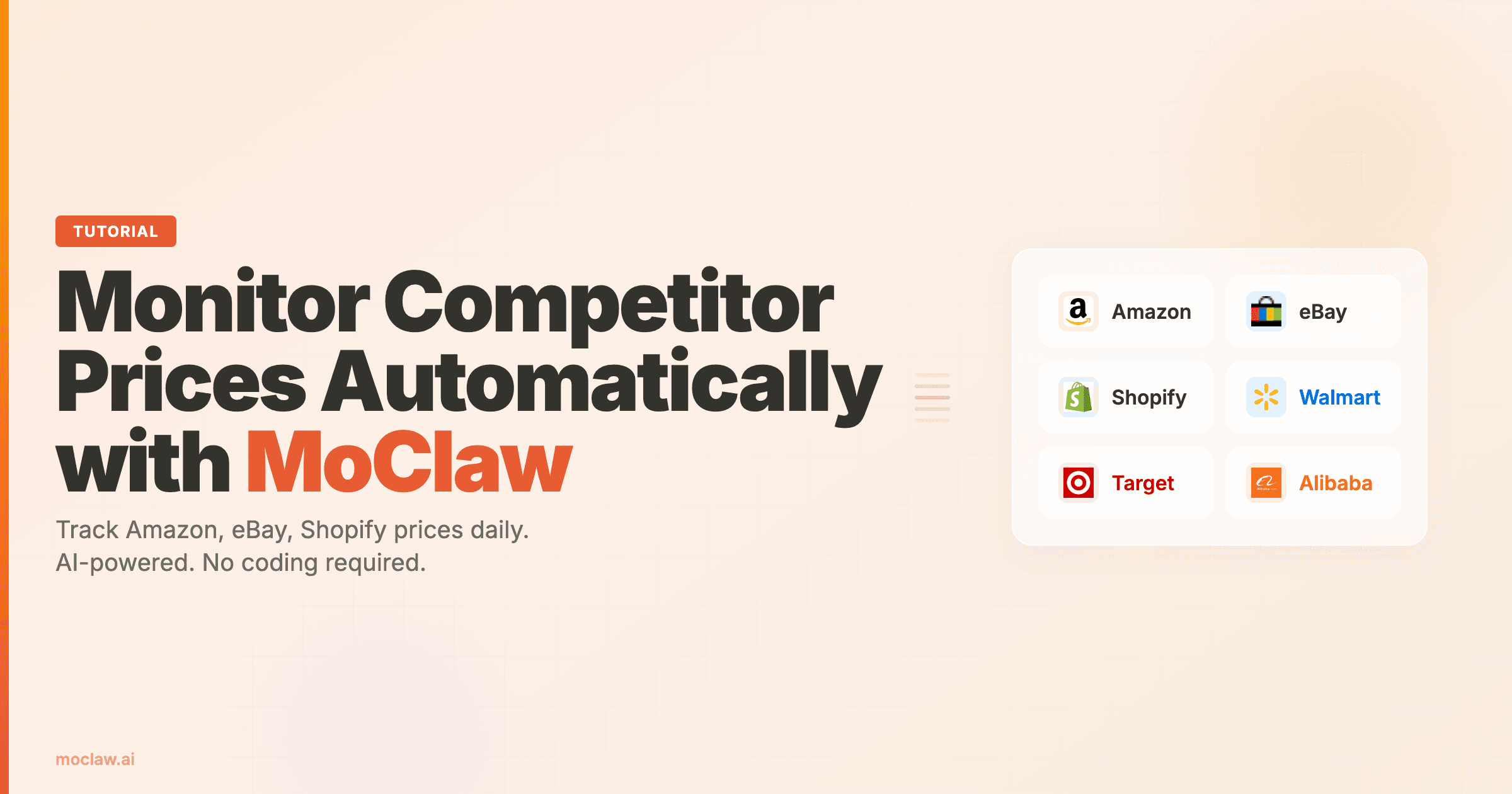 How to Monitor Competitor Prices Automatically with MoClaw